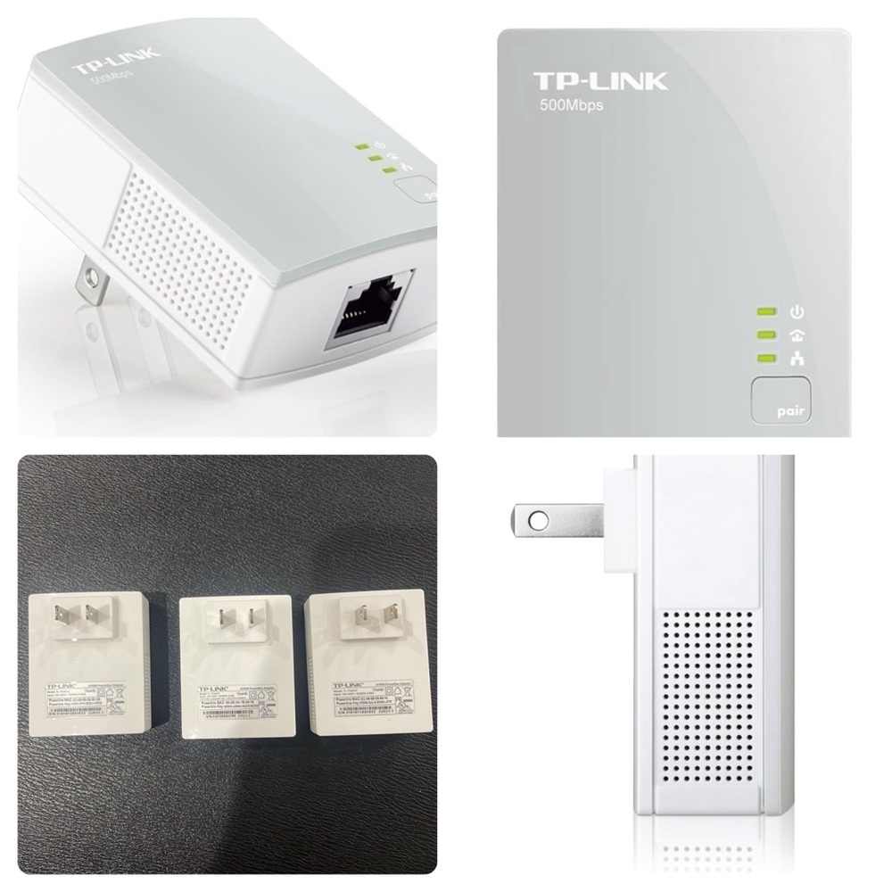 TP-LINK TL-PA4010 AV500 Nano Powerline Adapter, 500Mbps,  3 Pc Set.